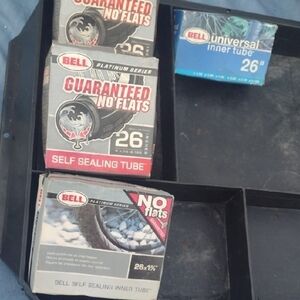 Bell Self Sealing Inner Tubes - Black and Red(4) NWT